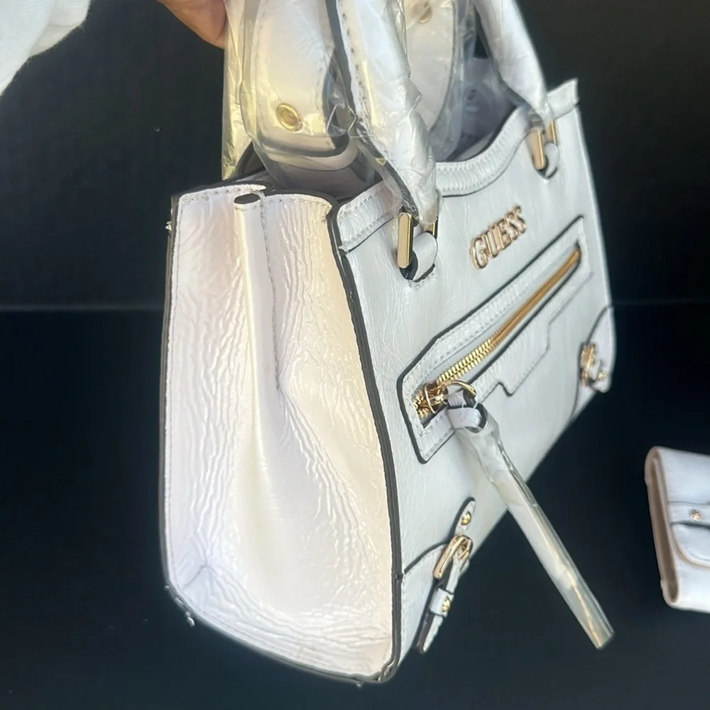 New GUESS Dementri Satchel With Wallet